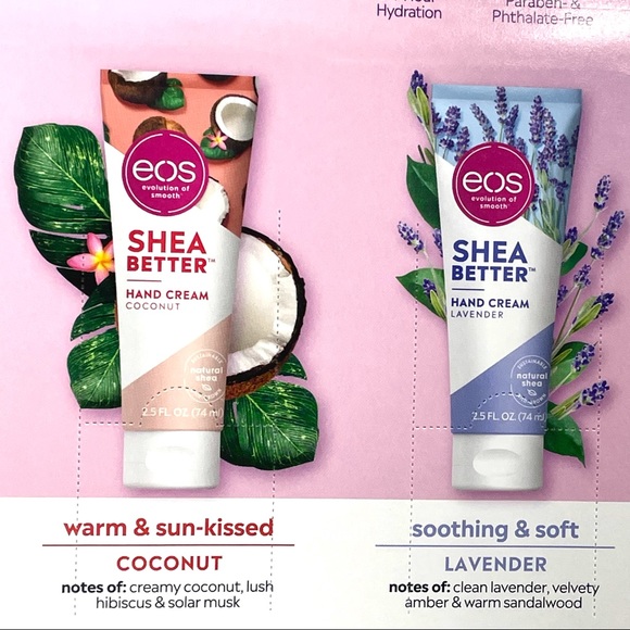 EOS Natural Shea Butter 24Hr Hydration Moisturizing Hand Creams 4PK 4 Fragrances - Picture 11 of 15